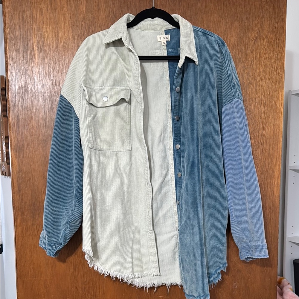 Two-Tone Corduroy Jacket